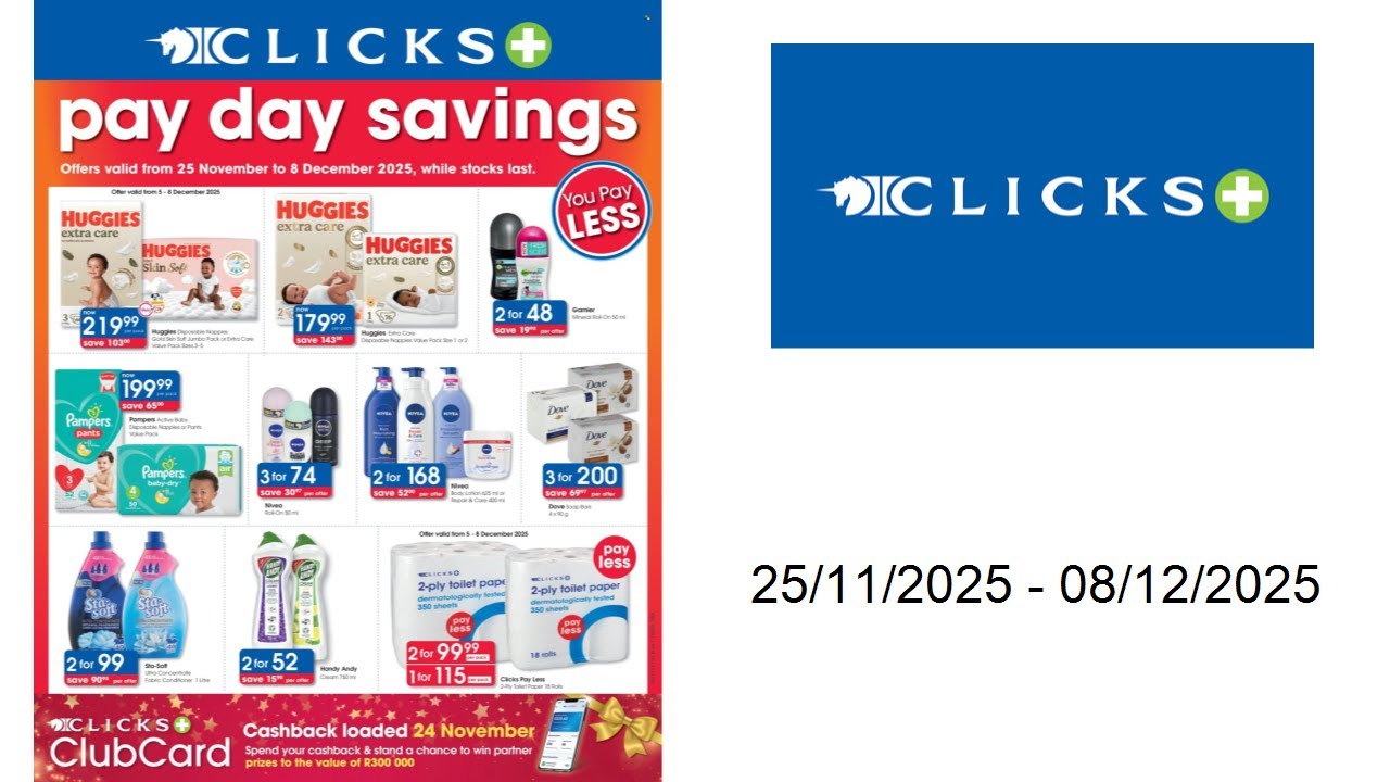 Clicks specials - 25/11/2025 - 08/12/2025