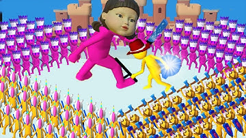 Join Clash 3D - New Update l All levels - Squid Game vs Huggy Wuggy ,(Android, iOS)#Not in Game