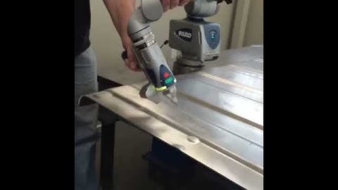 Faro Arm measuring aluminum shroud panel