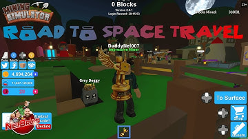 Mining SIMULATOR in ROBLOX! Road to space travel! EPIC UNLOCKS! 😜