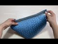 DIY Easy pouch open wide | DIY sewing cloth bag | sewing bag tutorial