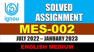 MED 002 Solved Assignment 2022 2023 || MED 002 Solved Assignment 2022 23 in English  MED 02 IGNOU