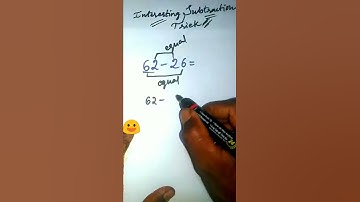 INTERESTING "subtraction" Trick 😃 #shorts