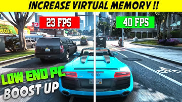 🔧 Increase Virtual Memory & Gaming Performance✅ FPS Boost | Low End Pc Performance Boost