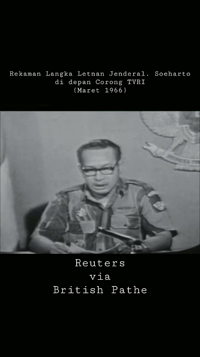 Rekaman Langka Letnan Jenderal. Soeharto di depan Corong TVRI (1966) #shorts