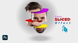 How to create Face Slice effect in adobe photoshop | Cut effect | Photoshop easy tricks
