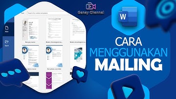 Cara Menggunakan Mailing di Word