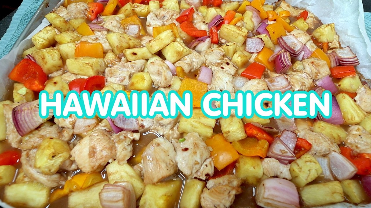 Sheet Pan Hawaiian Chicken Recipe Quick and Easy ... - YouTube