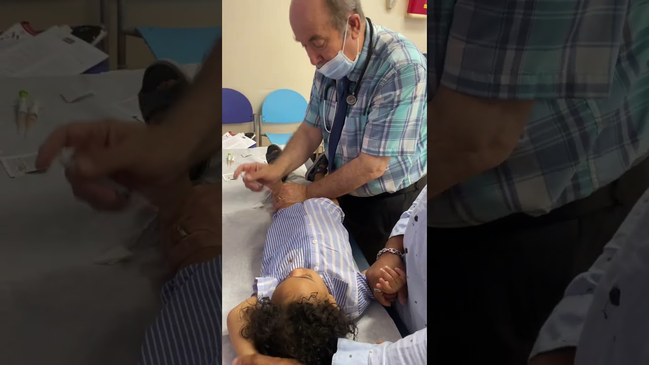 15-month doctor‘s visit, not a happy camper!