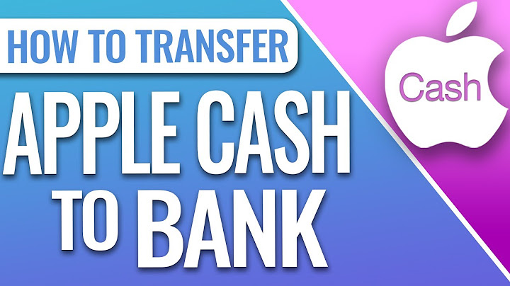 How to put money from apple pay into bank account