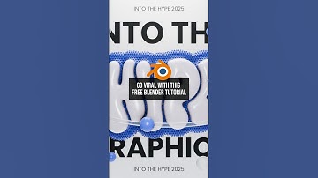 Blender 5.0 Tutorial: How to Make 3D Text Poster Animation!