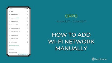 How to Add Wi-Fi network manually - Oppo [Android 11 - ColorOS 11]