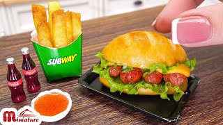 How To Make The Subway Meatball Sub At Home | ASMR Cooking Mini Food