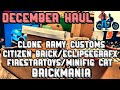 December Holiday Haul - Brickmania/Citizen Brick/EclispeGrafx/Firestartoys/LEGO