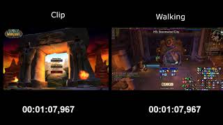 [WoW Classic] Ironforge Out of Bounds Trick Comparison