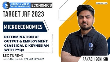 Microeconomics: Classical and Keynesian Theory of Employment With PYQs | UGC NET-JRF 2023
