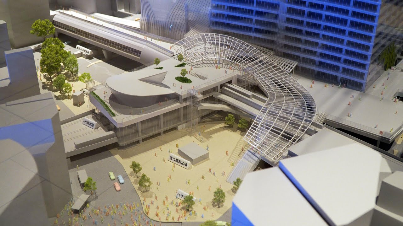 渋谷駅再開発の完成イメージ模型 Future Shibuya Station Miniature