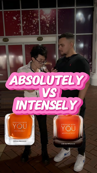 Stronger With You Intensely vs Absolutely #shorts #fragrances #mensfragrance