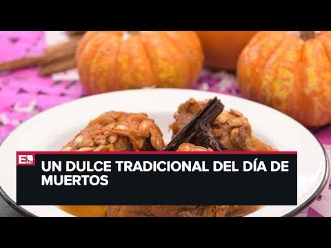 Dulce de calabaza y camote tradición en las ofrendas