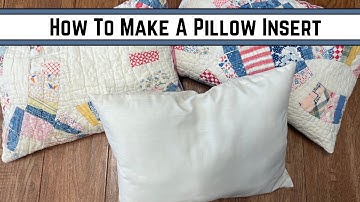 How To Make A Pillow Form || Sewing Tutorial