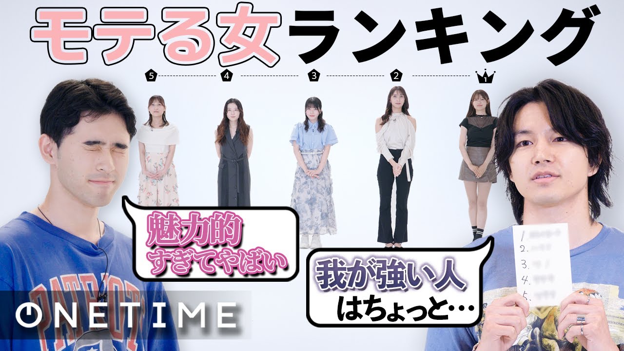 【モテランキング②】5人の中で一番モテる女は誰？！格付けしてみた