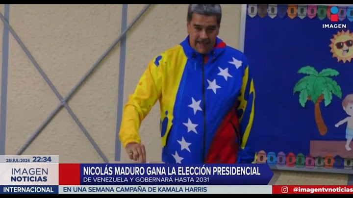 Nicolás Maduro gana la elección presidencial de Venezuela | Imagen Noticias Fin de Semana