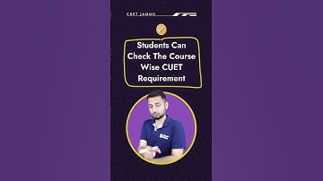 Jammu University Admission Process Through CUET #shorts