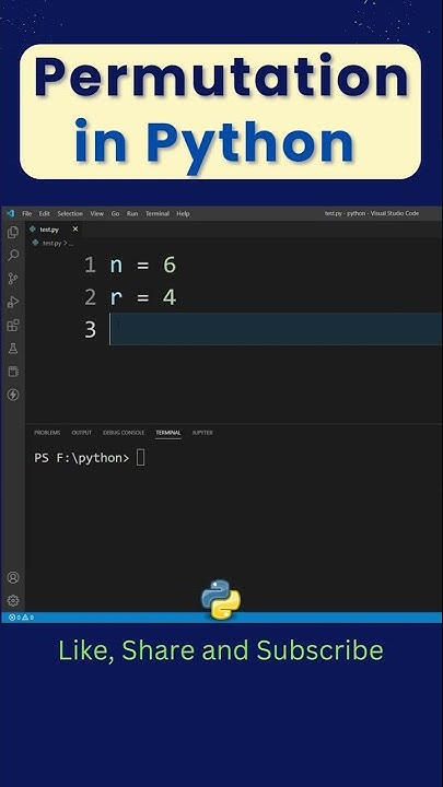 How to Evaluate Permutation in Python ? #shorts #python - YouTube