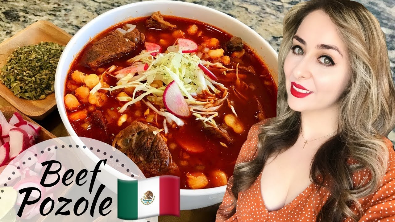 Pozole Rojo de Res | Mexican Beef Pozole Recipe - YouTube