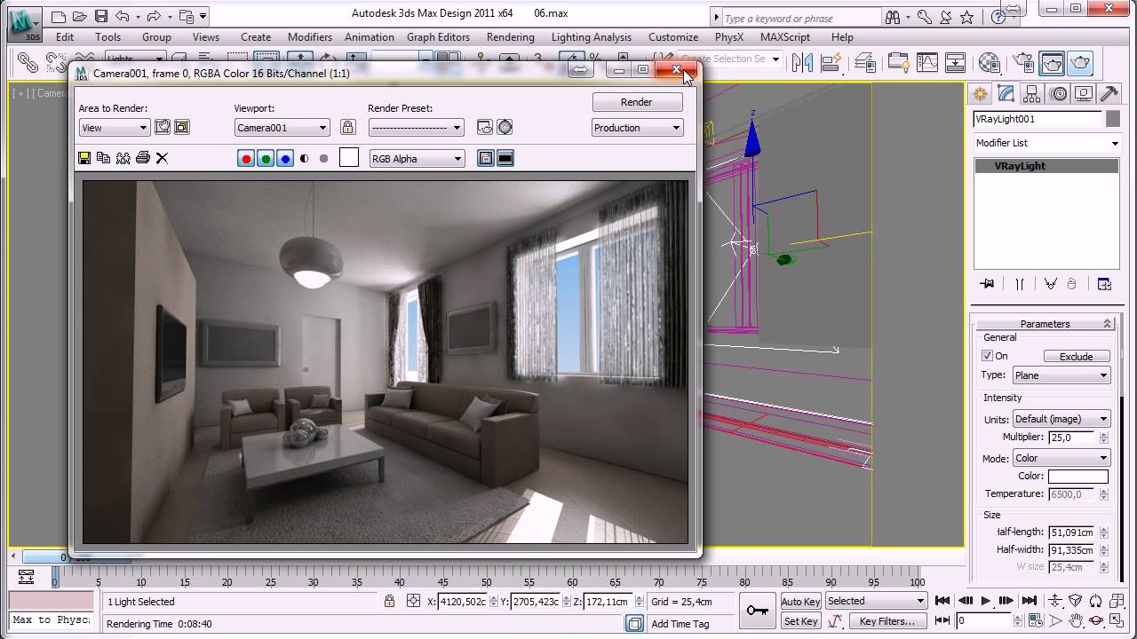 Video corso autodesk 3ds max tutorial 24 render di un interno ... Rendering 3d interni