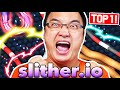 Je suis enfin top 1 sur slitherio 