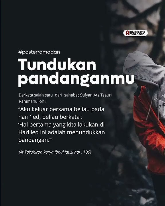 TUNDUKAN PANDANGANMU
