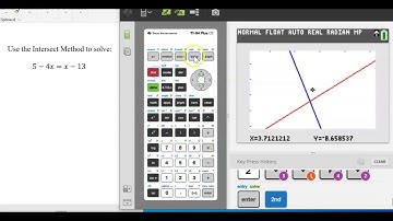 intersect Method on TI-84