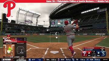 MLB The Show 24 | Philadelphia Phillies at Seattle Mariners | Game 110