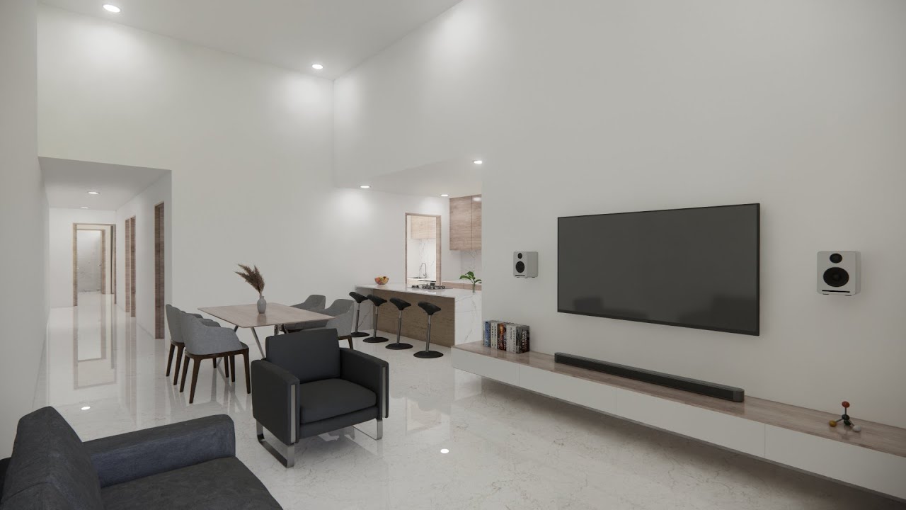 Casa Minimalista en 1 Solo NIVEL  IDEAL para el FUTURO l Perfecta Para Adultos Mayores