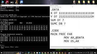ASSEMBLY LANGUAGE PROGRAMMING (ADDITION)