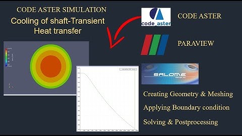 Circular shaft Cooling-Thermal analysis using code aster|salome meca tutorial|paraview tut|tut-36