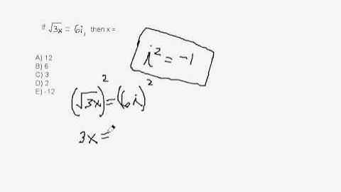 ACT Practice Math Question - Imaginary Numbers