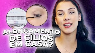 Falscara kiss NY - Alongamento de cílios caseiro 😱 Resenha