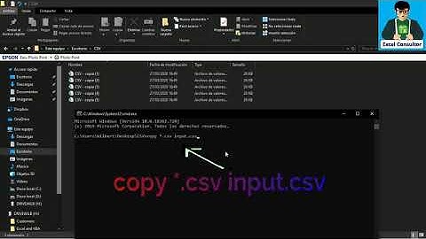 Unir varios archivos CSV con CMD