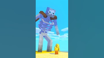Can Steve Defeat Mutant Skeleton - Funny Animation #minecraft #shorts