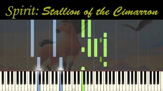 Video thumbnail of "Hans Zimmer  - Reunion (OST Spirit: Stallion of the Cimarron) [piano tutorial + sheet piano]"