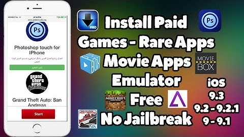 Install Paid Games, Rare Apps , MovieApps & GBA Emulator FREE on iOS 9 - 9.2.1/9.3 No Jailbreak