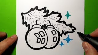How to draw Christmas toys, funny drawings