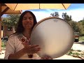 Drum and sing along to a calming rhythm with miranda rondeau on frame drum