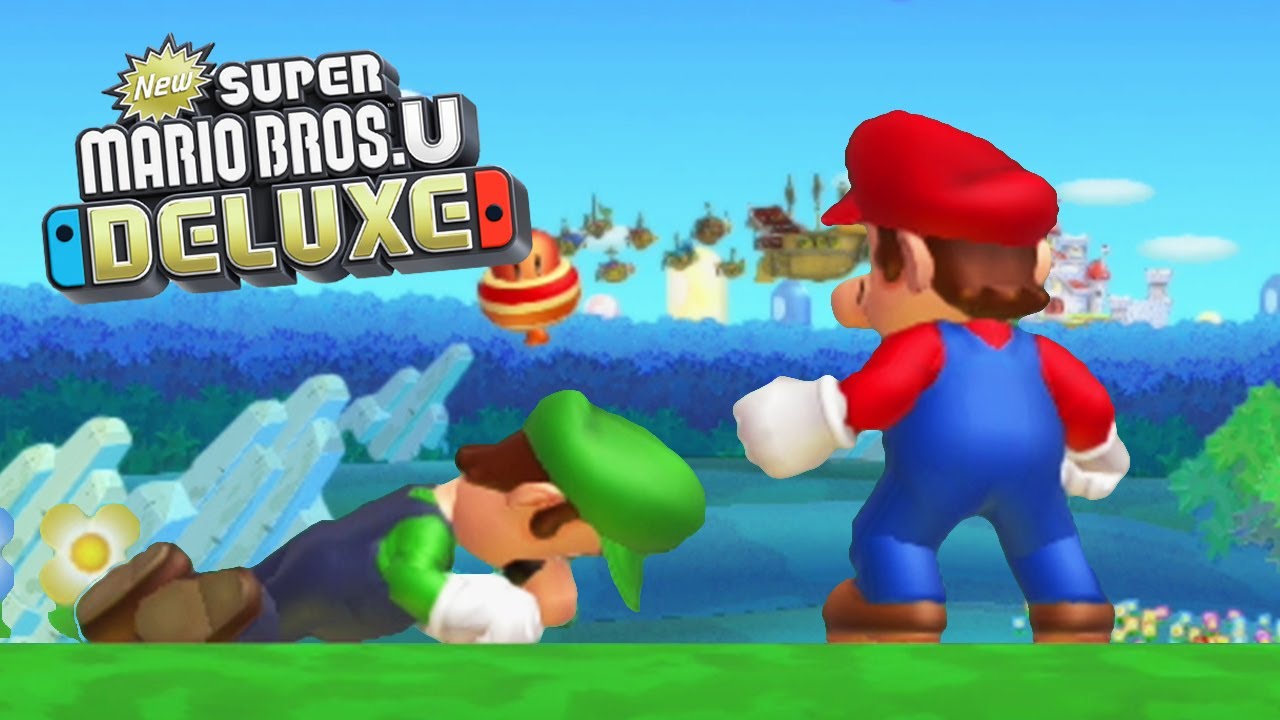 New Super Mari Bros U Deluxe W Alkthrough New Super Mario Bros U Deluxe - Walkthrough - World 1 - YouTube