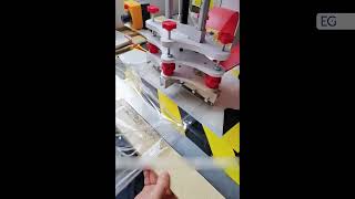 Видео работы станка для изготовления объёмных ПВХ пакетов GCQ-W5KW