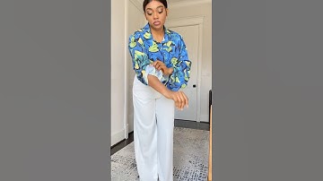 How to style wide leg pant for work. Rate my outfit on 1-10.-Shop all outfits link in bio LTK #ootd