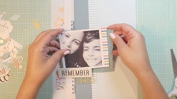 felicity Jane Scrapbooking Process Video 8.5x11 Layout "...Remember this..."