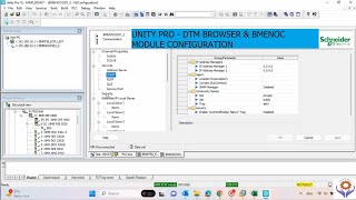 Unity Pro - Part 4 | DTM Browser for  Modbus TCP Communication | BMENOC Module configuration #plc